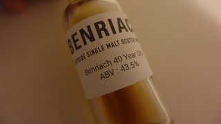 BenRiach 40YO Octave Release, 43.5% - Whisky Wednesday