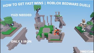 How to get wins fast Duels | Roblox Bedwars