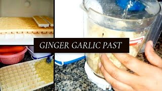 [ginger garlic past] how to make ginger garlic past at home #ginger #garlic how to store