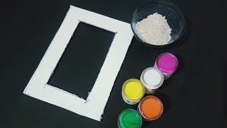 Unique Photo Frame Making With Rice।Photo Frame Making At Home #Photoframe