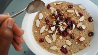 Quick & Delicious Morning Oats Recipe| Nutritious Almonds & Cranberry Breakfast