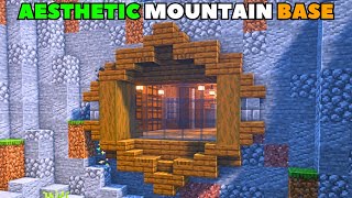 Minecraft: Aesthetic Mountain Base (how to build 1.21)