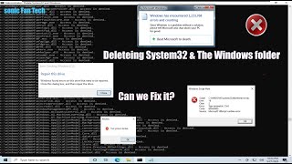 i made a Script that Deletes System32 and The windows Folder