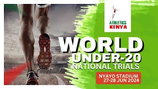 Day 2: World U20 Trials at NYAYO STADIUM