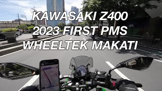 2023 KAWASAKI Z400 FIRST CHANGE OIL PMS | WHEELTEK MAKATI | TAGALOG VLOG