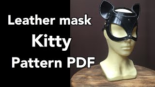 Leather mask kitty Pattern PDF