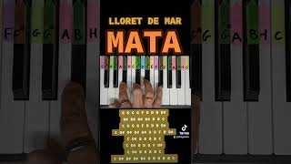 Mata - Lloret de Mar, jak zagrać na pianinie, darmowe nuty, piano tutorial #mata #lloretdemar #piano