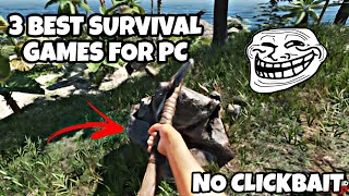 TOP 3 BEST SURVIVAL GAMES FOR LOW END PC [ LINK IN DESCRIPTION ] [ 4GB RAM PC ]