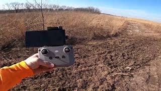 Controlled burn on one of our CRP fields