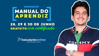 VOU TE DAR UM CURSO ONLINE GRATUITO E COM CERTIFICADO - MANUAL DO APRENDIZ