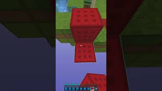 My First Block Extension #fireballfight #minecraft #shorts #clutch #blockextension