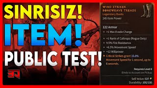 DIABLO 4 - PUBLIC TEST SINIRSIZ EFSANE ITEMI KASMA!