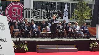 Conmemoración por los 50 años de los Juegos Olímpicos de México 1968