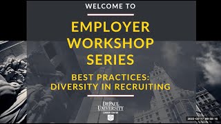 Diversity in Recruiting Workshop