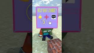 HELP Baby zombie Break the Bedrock - Baby zombie minecraft animations