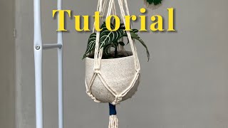 TUTORIAL porta macetas de macramé, fácil y rápido