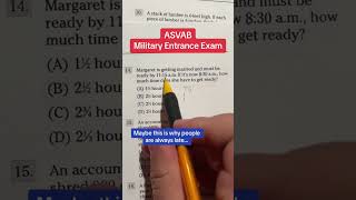 ASVAB Arithmetic Reasoning answers walkthrough 14