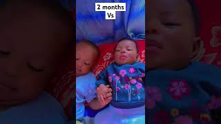 2 months baby VS now #newborn #pregnancy #moms #shorts #unborn #viral #fyp #baby #trend #tiktok #k