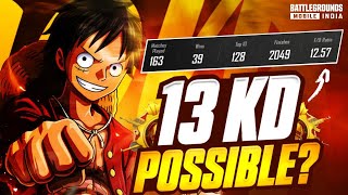 ROAD TO TOP 100 CONQUEROR WITH 13 KD😍 || BGMI LIVE WITH NITRIX OP