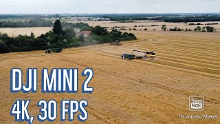 New Holland CR 10.90. Harvesting Barley In Lincolnshire. DJI MINI 2.