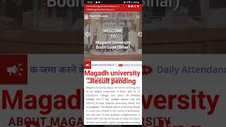 #magadh_university #magadh #magadhuniversityexam ooplar  magadh university pending result solution