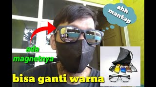 Solusi bagi pemilik mata plus/minus yg ingin gonta - ganti warna kacamata || REVIEW KACAMATA CLIP ON