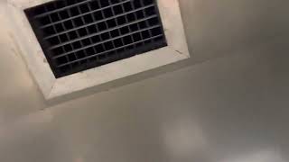 Aircon vent in lift