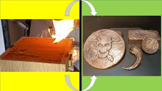 Mini Logo, Coin & Raptor Claw casting in Copper/ how long to heat 1 kg of cu to 1150°C? #10