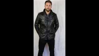 Men’s Black Leather Coat – Bernie