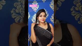 Meesho Partywear Black Saree #meeshosareehaul #meesho #shorts #youtubeshorts #swatimodi #ytshorts