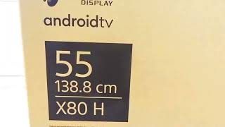 Unboxing Sony X80H 4K Ultra HD HDR Smart TV (Android TV) Technology #x80h #sony #4kledtv