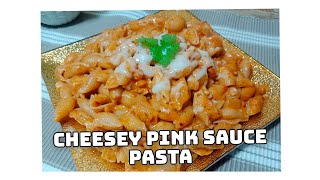 Cheesey pink sauce pasta | Restaurant-style pink sauce pasta recipe | Quick and Easy pasta recipe