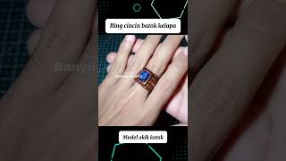 Ring cincin batok kelapa model akik kotak #shorts #cincin