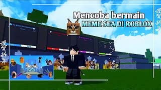 Mencoba bermain meme sea di Roblox masih newbie!!