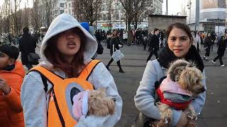 CELEBRATING MY BIRTHDAY AT CHRISTMAS NIGHT MARKET in MANCHESTER, ENGLAND.