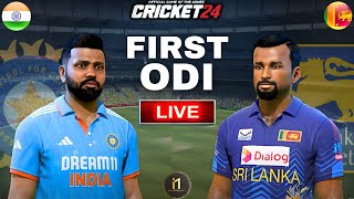 India vs Sri Lanka 1st ODI Match - Cricket 24 Live - narenSKgamer #shorts #shortsfeed