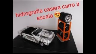 como hacer hidrografía casera paso a paso en carrito a escala 1/24