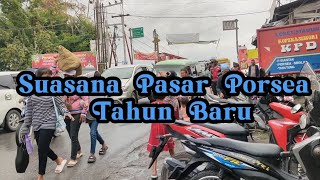 🔴Suasana Pasar Porsea Tahun Baru 2024‼️ macet ...