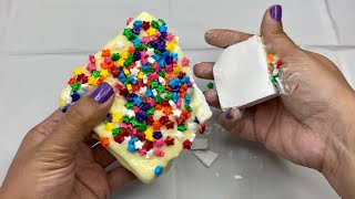 GymChalk w Vanilla Pudding & 🌈 Stars! Breaking Chalkness Monster Gym Chalk Satisfying Relaxing ASMR