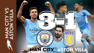 Manchester City move back to 2nd on the table : +3 points behind Arsenal | City 3-1 Aston Villa