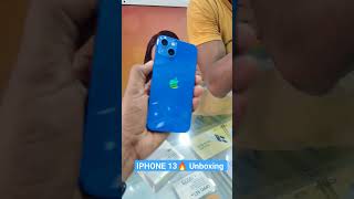 I-PHONE 13 UNBOXING BLUE #iphone #iphone13 #utube #shorts #techmaynk03