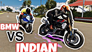 THE CREW MOTORFEST:BMW VS INDIAN motorcycle racing