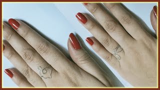 #4 DIY How to make finger rings/making adjustable wire and resin rings/simple and cute ring making