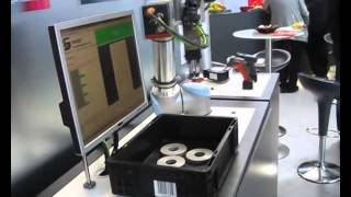 LPS36 & MTec HALCON 3D software on bin picking robot- Leuze electronic