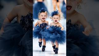 twins baby,happy everyday.#cute#fashion#baby#AI#runway #viral#赤ちゃん#かわいい#kawaii#베이비패션쇼#YouTubeShorts