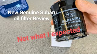 New Genuine Subaru oil filter Review