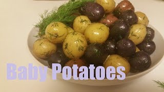 Easy & Simple Baby Marble Potatoes with Garlic