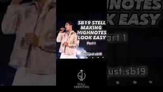 SB19 STELL Making High Notes Look Easy - PART 1 #SB19_STELL #STELL #SB19