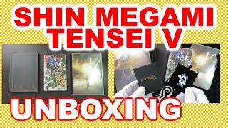 【Switch】Unboxing the Shin Megami Tensei V Forbidden Nahobino Box + Jp. Store Bonuses