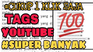 CARA MEMBUAT TAG YOUTUBE DENGAN CEPAT DI TAHUN 2020#Ashariabdulchanel